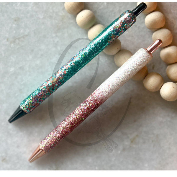 Custom Ball Point Glitter Pens