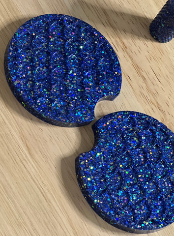 Glitter Car coasters