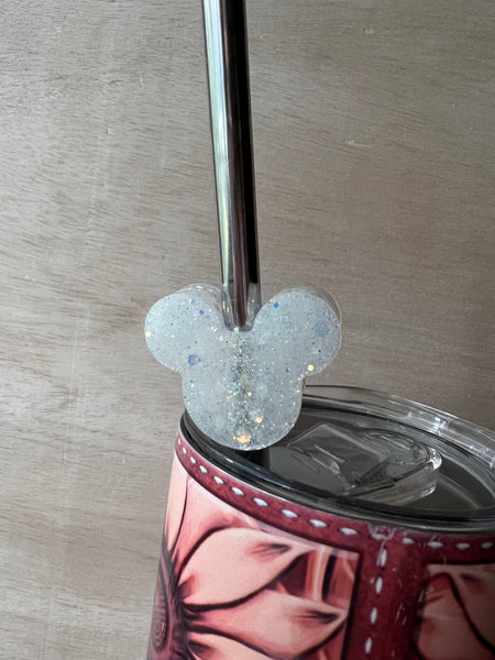 Glitter straw toppers